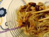 Receita Tiras de peru com rebentos de soja e massa de arroz (isa)