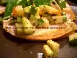 Receita Bruschettas com abobrinhas e ovas de truta