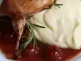Receita Codornas ao molho de vinho do porto de uvas