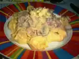 Receita Tortellini com cogumelos e fiambre em molho de queijo