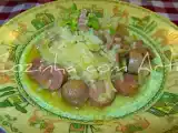 Receita Arroz de lombardo e salsichas
