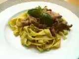 Receita Tagliatelle com pesto e pleurotus