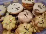 Receita Bolachas amanteigadas e de baunilha