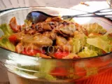 Receita Salada mista com cogumelos em pesto de mangericão e nozes