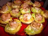Receita Entradinha com batatas assadas e camarões