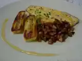 Receita Trutas e banana figo grelhadas ao mel
