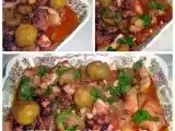 Receita Polvo estufado com castanhas
