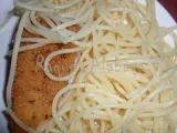 Receita Lombos perca panados com esparguete frito em azeite e alho