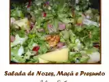 Receita Salada de nozes, maçã e presunto