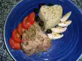 Receita Atum com feijão frade e arroz branco basmati