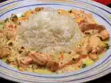 Receita Salmão com natas