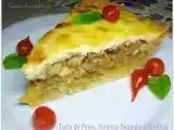 Receita Torta de peixe, pimenta biquinho e ervilhas