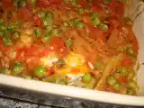 Receita Pescada no forno com ervilhas