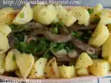 Receita Tirinhas de carne aceboladas com batata
