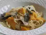 Receita Macarrão com abóbora e sálvia frita