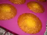 Receita Queques de coco com aroma de baunilha e custard