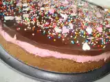 Receita Tarte tentação de bolacha, morango e chocolate
