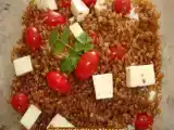 Receita Salada caprese com trigo