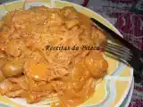 Receita Esparguete com molho de cogumelos e rebentos de soja