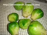 Receita Refogado de couve de bruxelas e mini cenouras