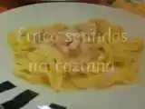Receita Tagliatelle com bacon e fiambre