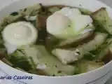 Receita Açorda de coentros com pimento