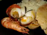 Receita Bifes com camarões e amêijoa