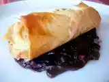 Receita Strudel de massa filo com molho de vinho do porto