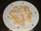 Receita Massa com molho branco e bacon