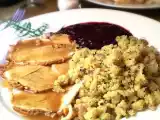 Receita Peito de peru com farofa