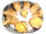Receita Cornucópias recheadas com creme pasteleiro