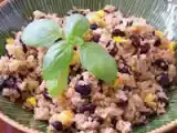 Receita Quinua com feijão (vegana)