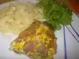 Receita Omolete de cogumelos, queijo e salsa