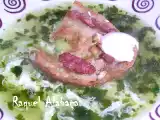 Receita Caldo de coentros com clara de ovo