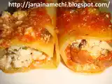 Receita Canelone de ricota com tomate seco e azeitonas