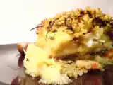 Receita Bacalhau com crosta em cama de repolho com gambas