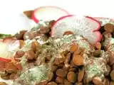 Receita Salada de lentilha com rabanete e molho de iogurte