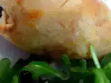 Receita Bife de frango enrolado com queijo e espinafres