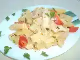 Receita Macarrão com frango à parmegiana