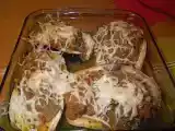 Receita Beringela recheada com peru
