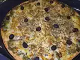 Receita Pizza de bacalhau