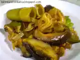 Receita Fungos com takenoko e salsão