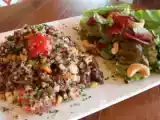 Receita Risoto de quinoa com vegetais e shitake, legumes sauté