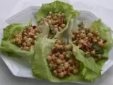 Receita Salada de grão de bico com pimentões