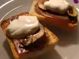 Receita Canapés de atum fumado com cogumelos e iogurte grego