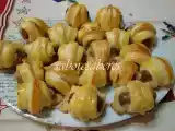Receita Mini croissants folhados de salsicha