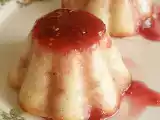 Receita Pudim de sêmola de baunilha e framboesa