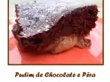 Receita Pudim de pêras e chocolate - nigella