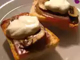 Receita Canapés de atum fumado com cogumelos e iogurte grego