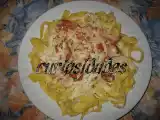 Receita Massa à carbonara com marisco